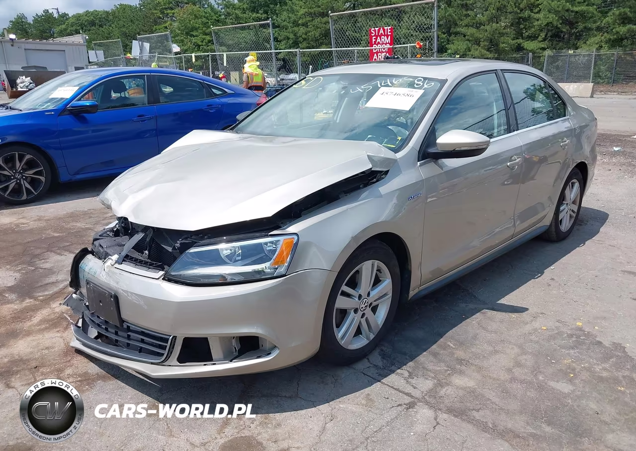 2013 Volkswagen Jetta Hybrid Sel VIN:3VW637AJ6DM280962 - 2