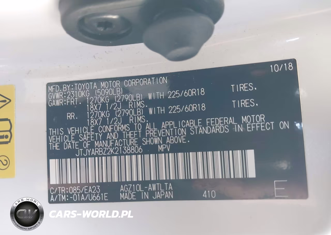 2019 Lexus Nx 300 VIN:JTJYARBZ2K2138806 - 9