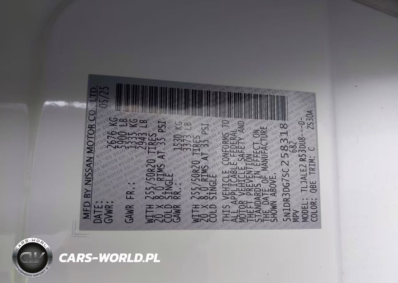 2025 Nissan Pathfinder Platinum Fwd VIN:5N1DR3DG7SC258318 - 9