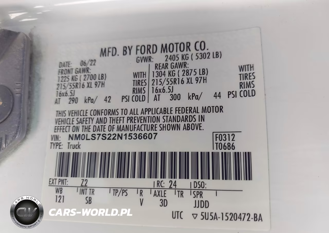 2022 Ford Transit Connect Xl VIN:NM0LS7S22N1536607 - 9
