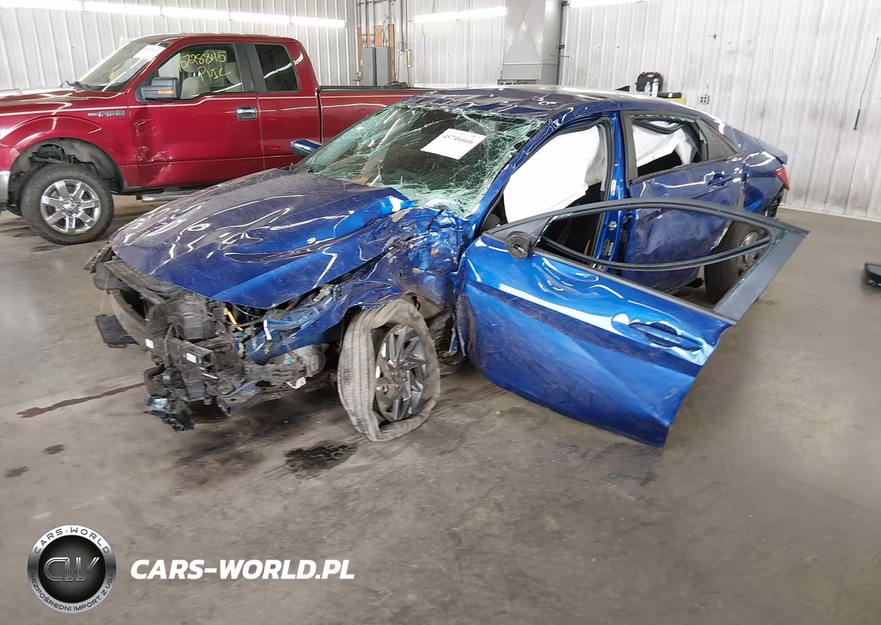 2024 Hyundai Elantra Hybrid Blue VIN:KMHLM4DJ6RU103615 - 2