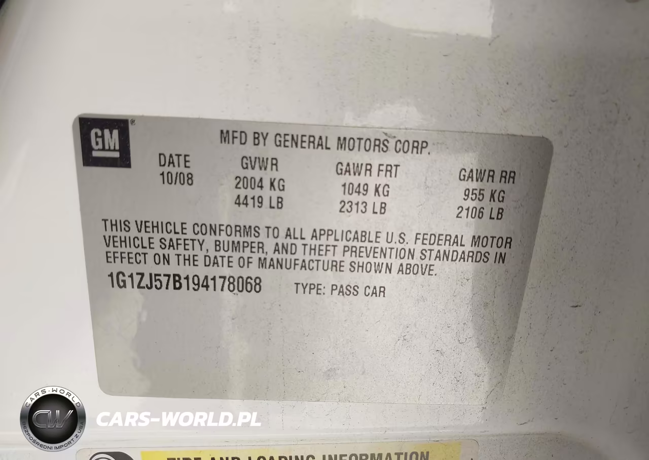 2009 Chevrolet Malibu 2Lt VIN:1G1ZJ57B194178068 - 9