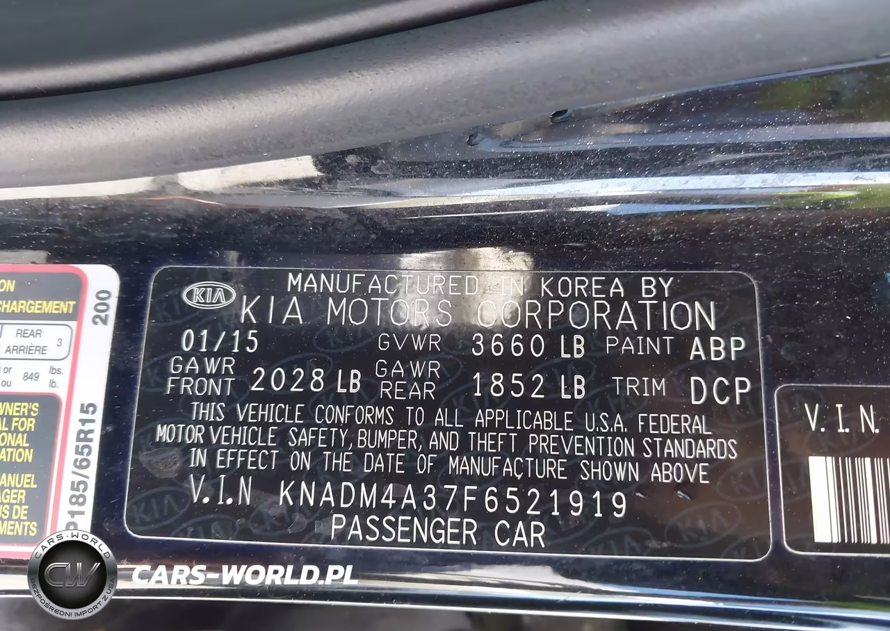 2015 Kia Rio Lx VIN:KNADM4A37F6521919 - 9