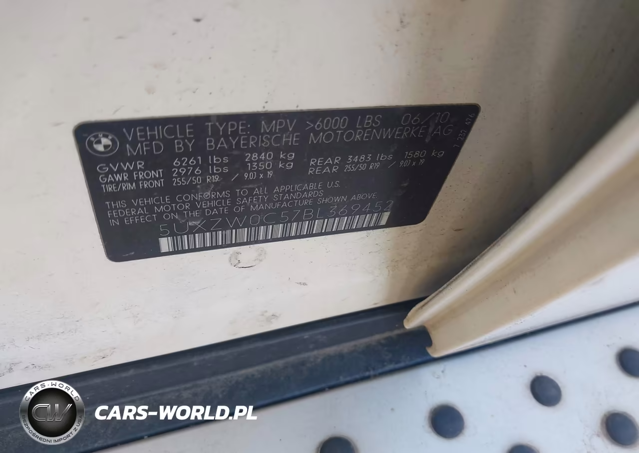 2011 BMW X5 xDrive35D VIN:5UXZW0C57BL369452 - 9