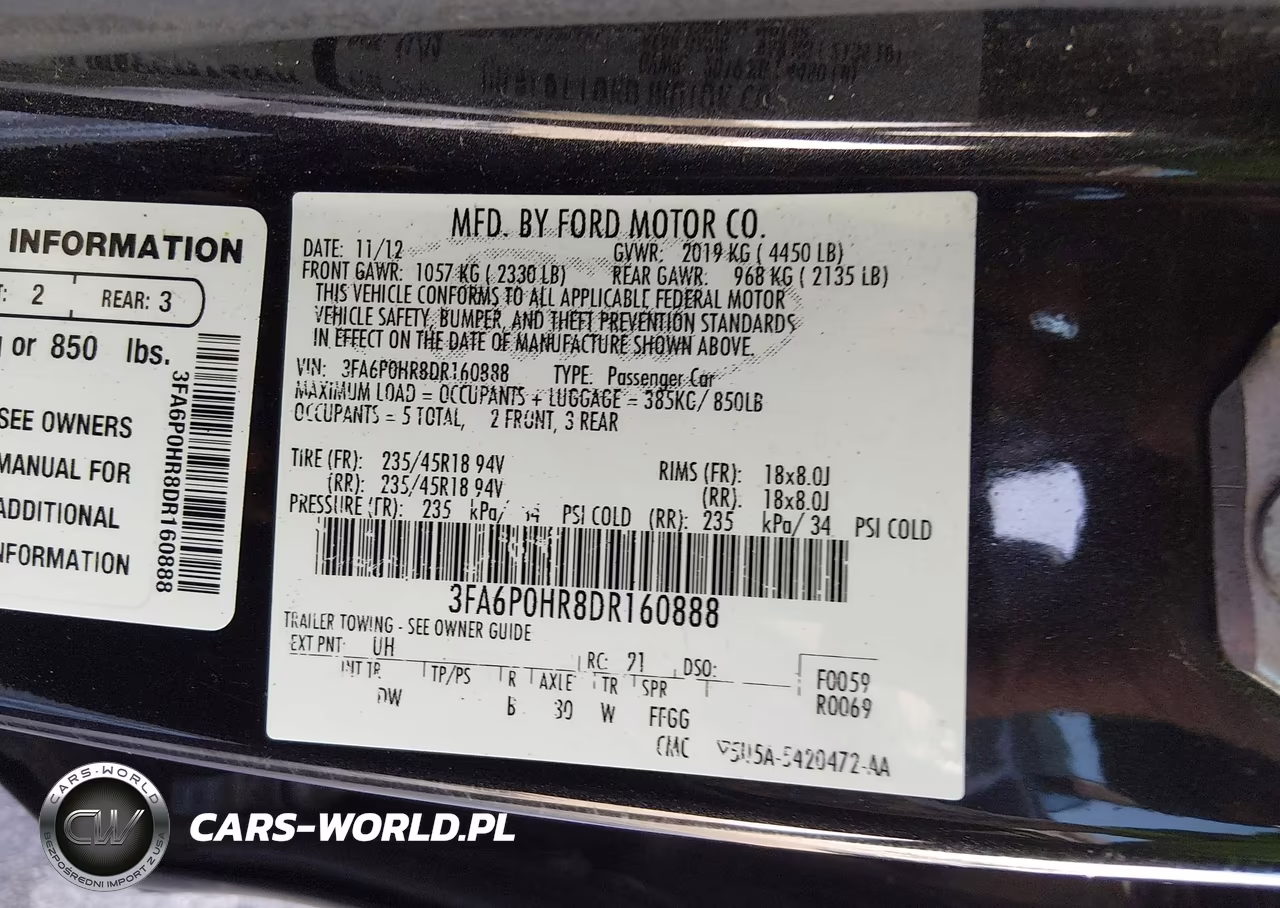 2013 Ford Fusion Se VIN:3FA6P0HR8DR160888 - 9