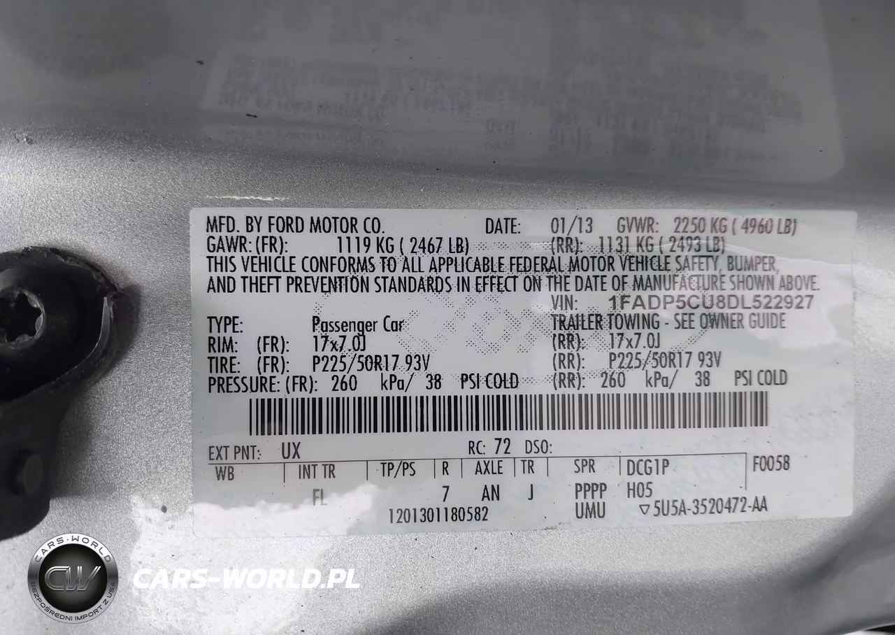 2013 Ford C-Max Energi Sel VIN:1FADP5CU8DL522927 - 9
