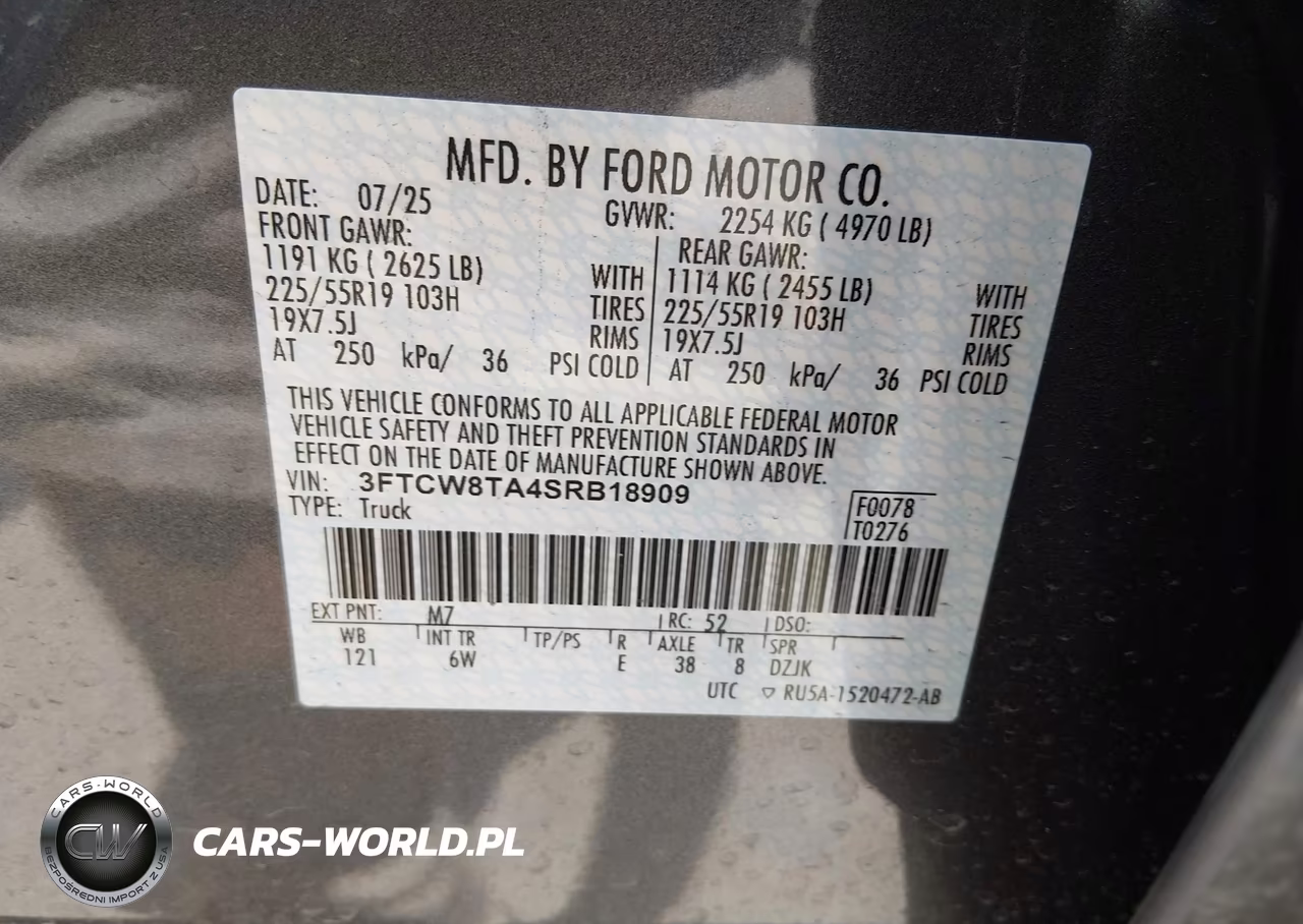 2025 Ford Maverick Lobo Standard VIN:3FTCW8TA4SRB18909 - 9