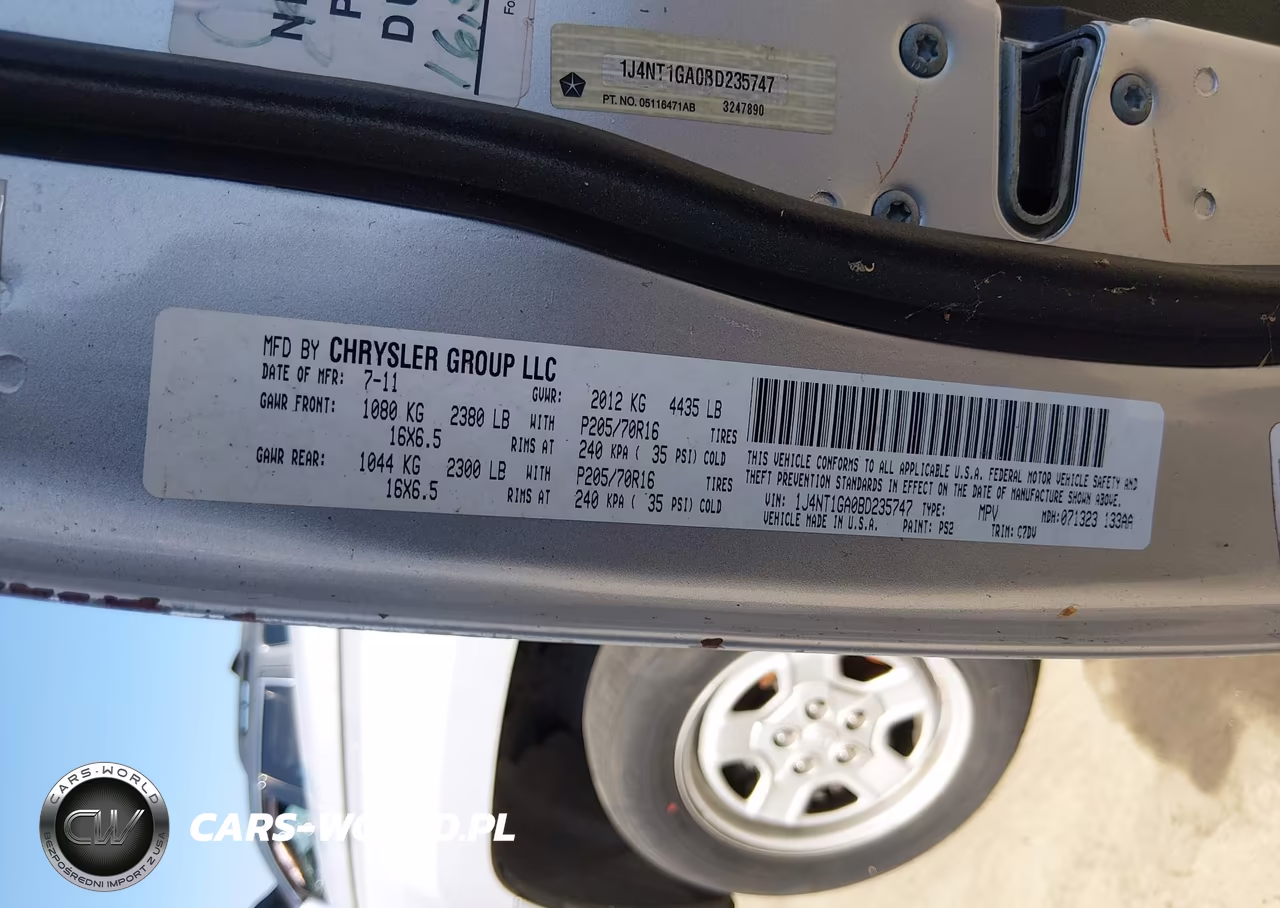 2011 Jeep Patriot Sport VIN:1J4NT1GA0BD235747 - 9