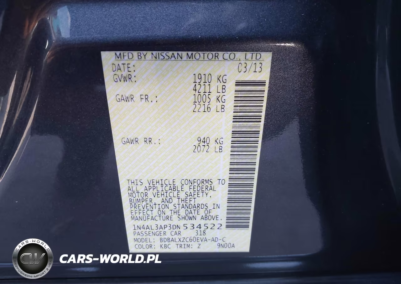 2013 Nissan Altima 2.5 Sl VIN:1N4AL3AP3DN534522 - 9