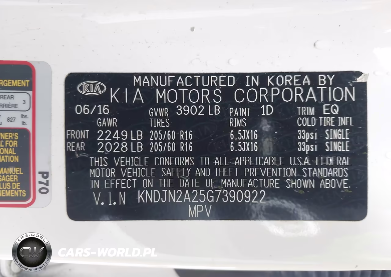2016 Kia Soul VIN:KNDJN2A25G7390922 - 9