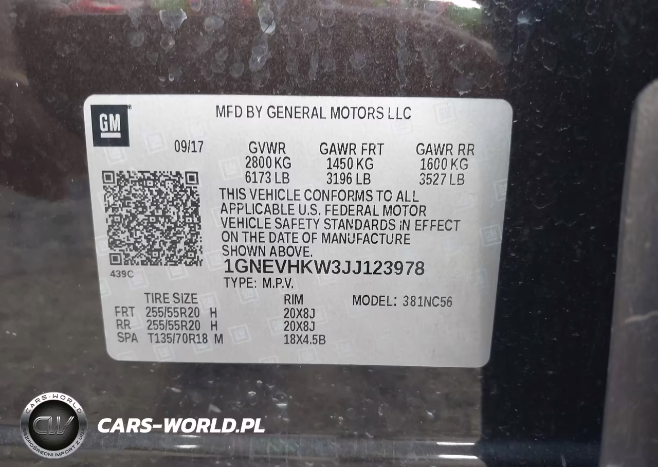 2018 Chevrolet Traverse Lt Leather VIN:1GNEVHKW3JJ123978 - 9