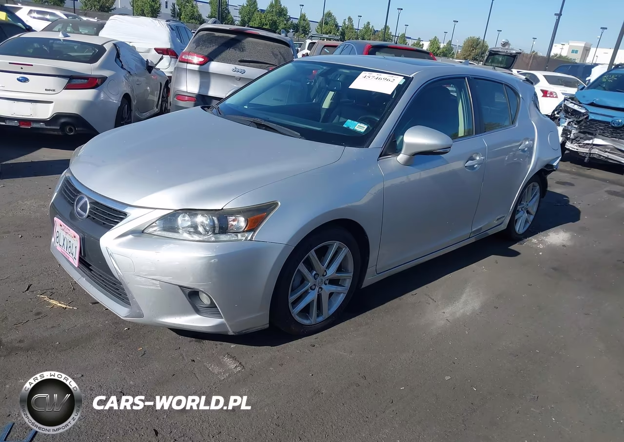 2016 Lexus Ct 200H VIN:JTHKD5BH0G2279590 - 2
