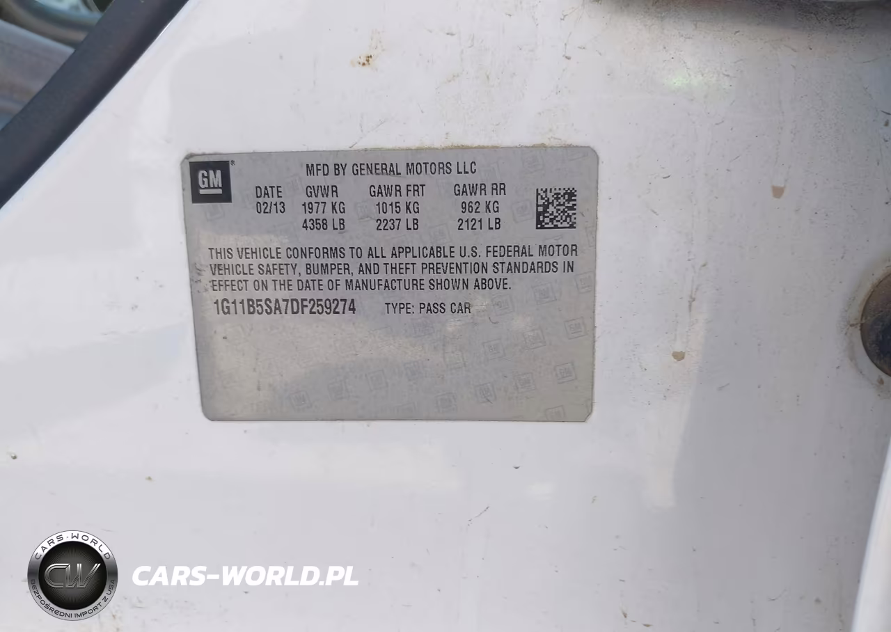 2013 Chevrolet Malibu 1Ls VIN:1G11B5SA7DF259274 - 9