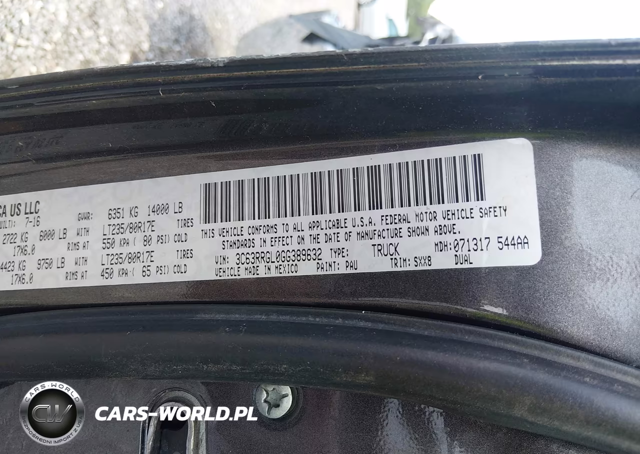 2016 Ram 3500 Tradesman VIN:3C63RRGL0GG389632 - 8