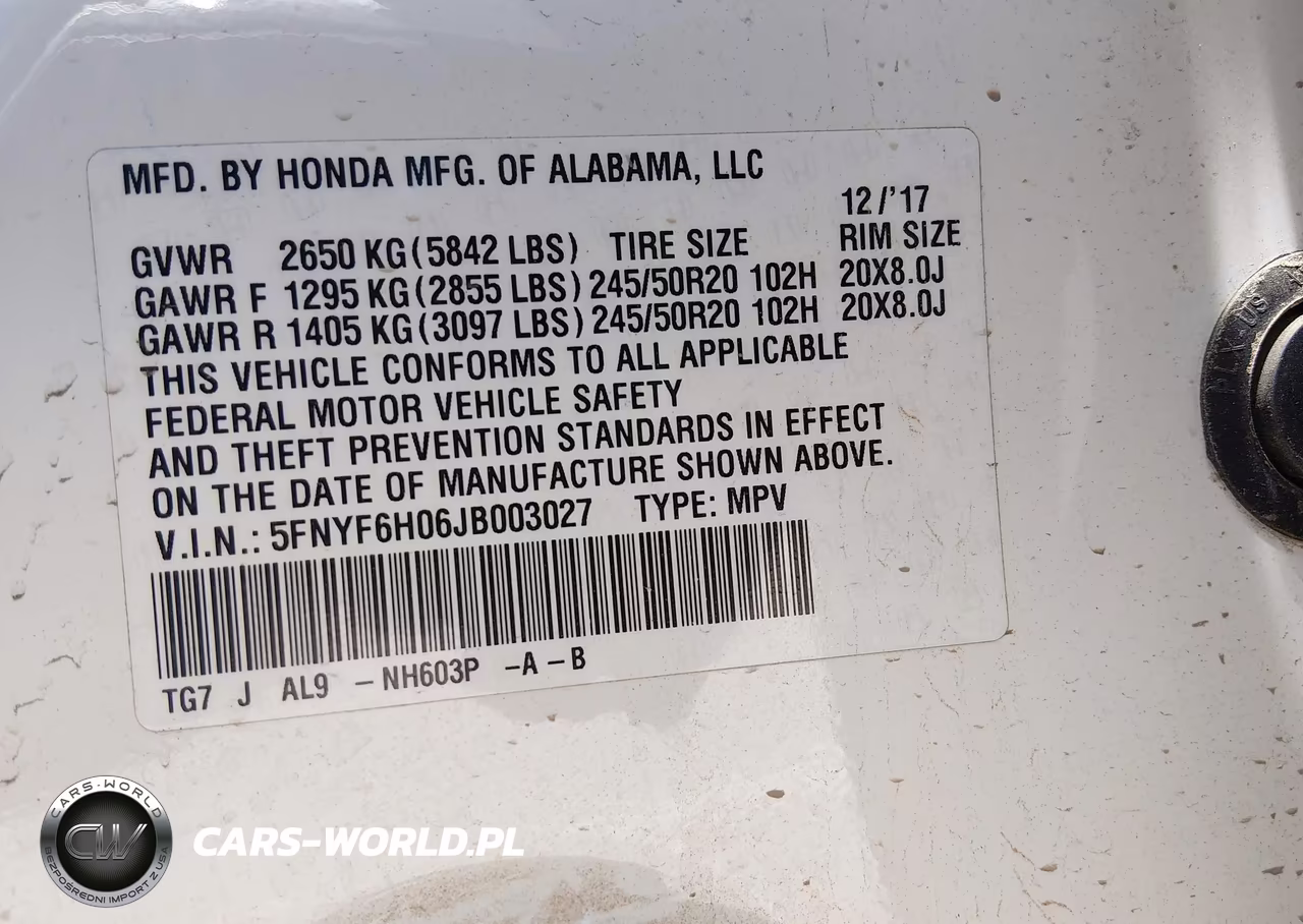 2018 Honda Pilot Elite VIN:5FNYF6H06JB003027 - 9
