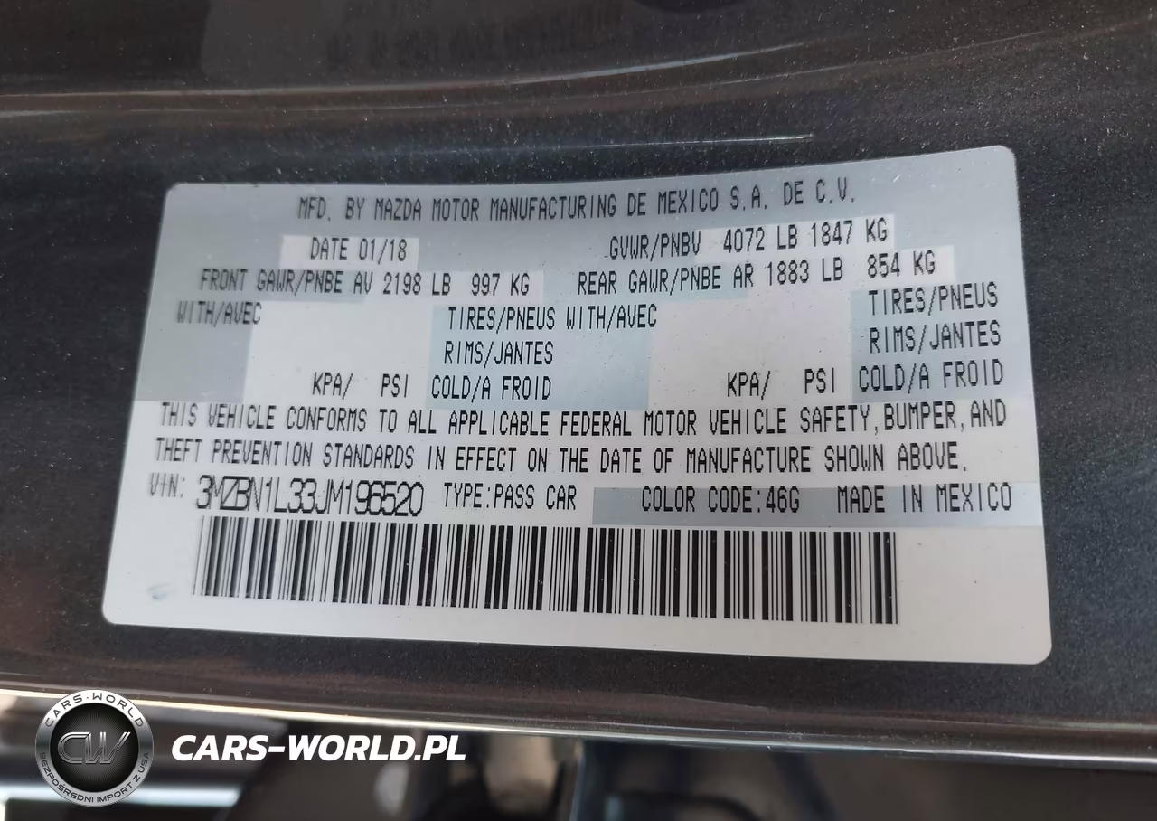 2018 Mazda Mazda3 Touring VIN:3MZBN1L33JM196520 - 9