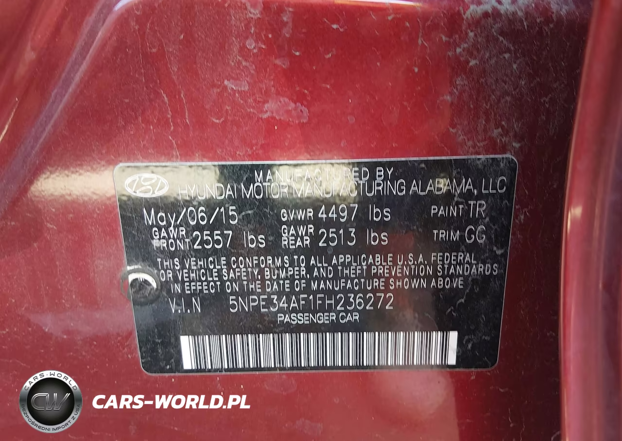 2015 HYUNDAI SONATA SPO VIN:5NPE34AF1FH236272 - 9