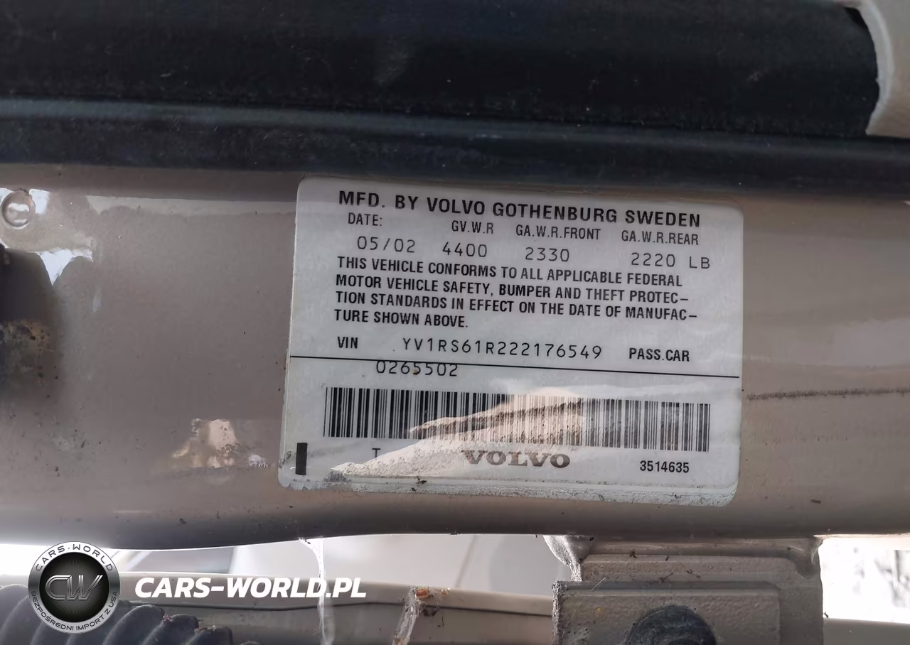 2002 Volvo S60 2.4 VIN:YV1RS61R222176549 - 9