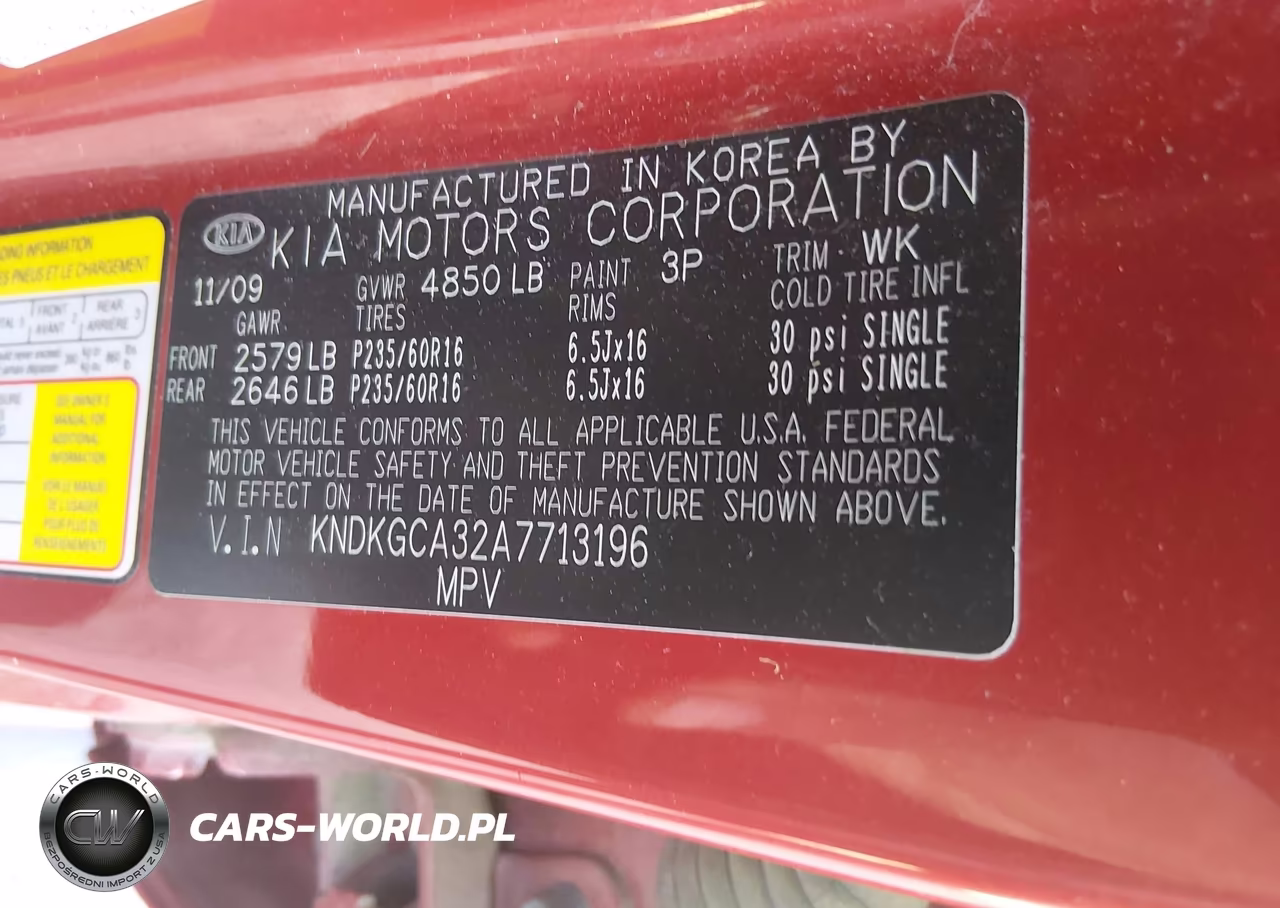 2010 Kia Sportage Lx V6 VIN:KNDKGCA32A7713196 - 9