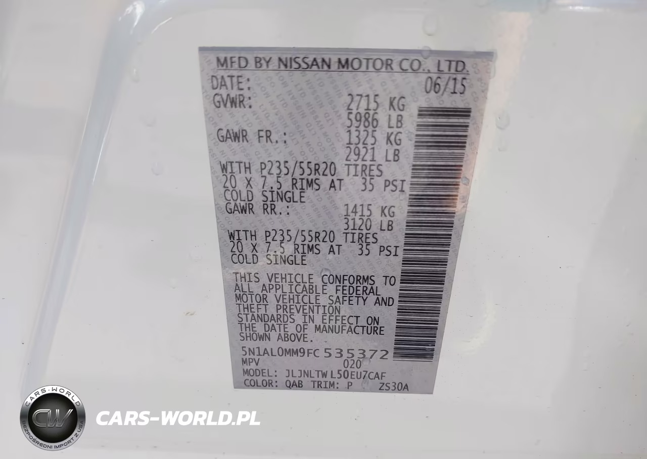 2015 Infiniti Qx60 VIN:5N1AL0MM9FC535372 - 9