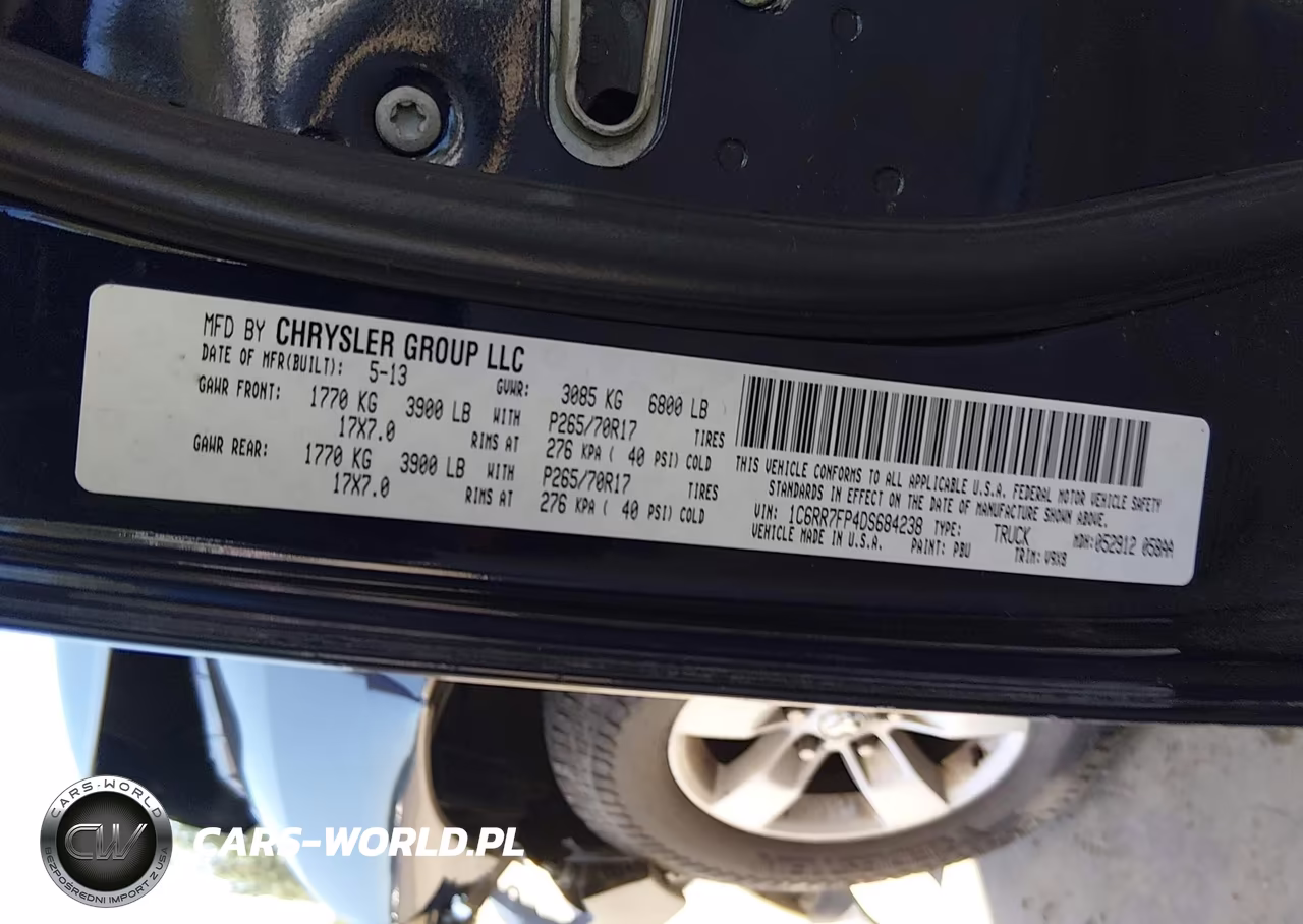 2013 Ram 1500 Tradesman VIN:1C6RR7FP4DS684238 - 9