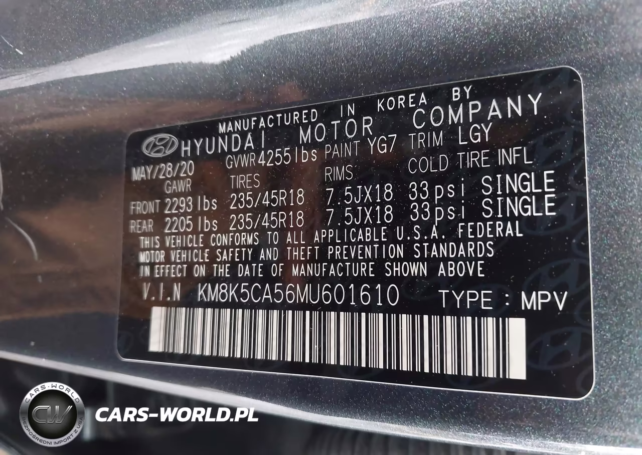 2021 Hyundai Kona Ultimate VIN:KM8K5CA56MU601610 - 9