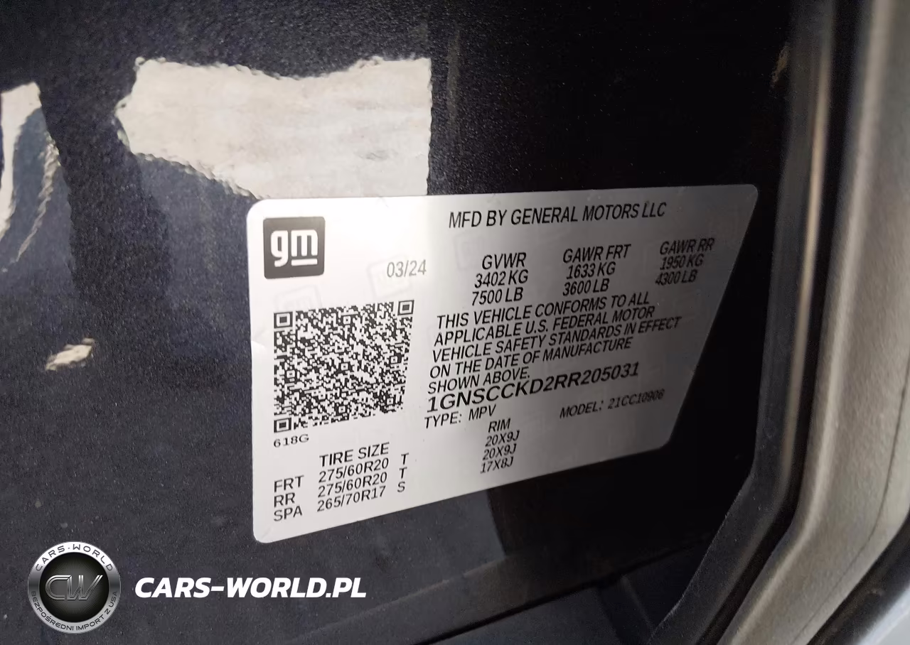 2024 Chevrolet Suburban 2Wd Lt VIN:1GNSCCKD2RR205031 - 9