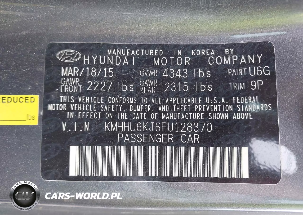 2015 Hyundai Genesis 3.8 Ultimate VIN:KMHHU6KJ6FU128370 - 9