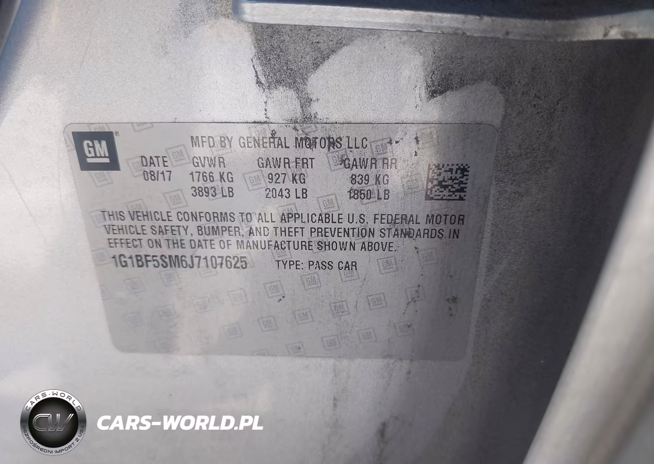2018 Chevrolet Cruze Premier Auto VIN:1G1BF5SM6J7107625 - 9