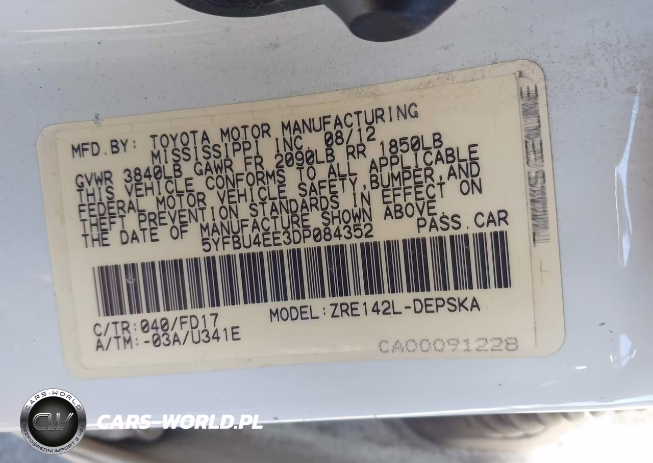2013 Toyota Corolla S VIN:5YFBU4EE3DP084352 - 9