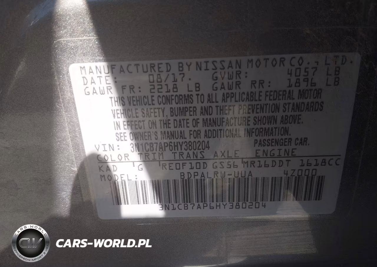 2017 Nissan Sentra Sr Turbo VIN:3N1CB7AP6HY380204 - 9