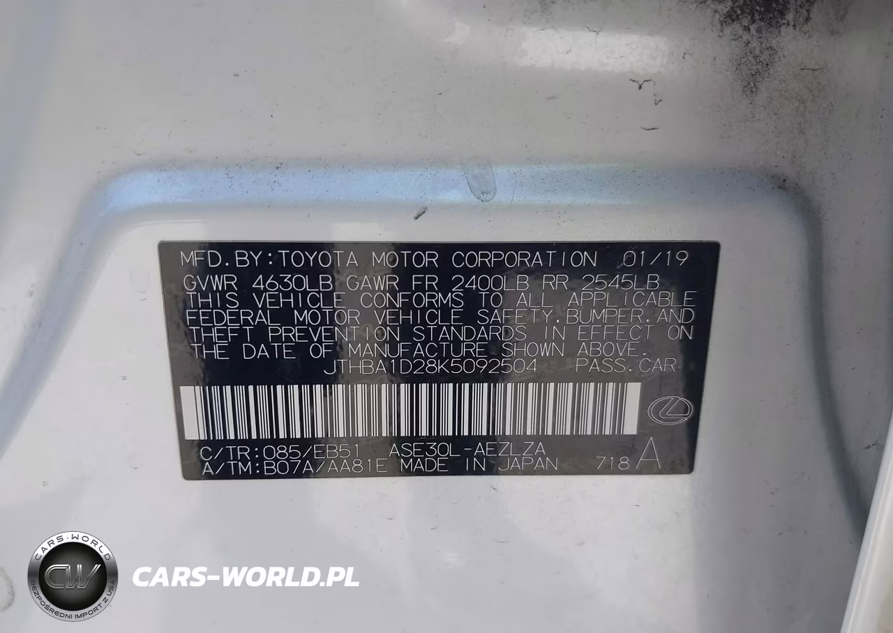 2019 Lexus Is 300 VIN:JTHBA1D28K5092504 - 9
