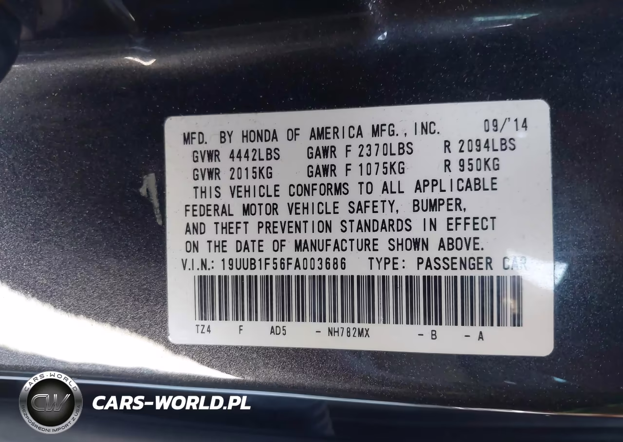 2015 Acura Tlx Tech VIN:19UUB1F56FA003686 - 9