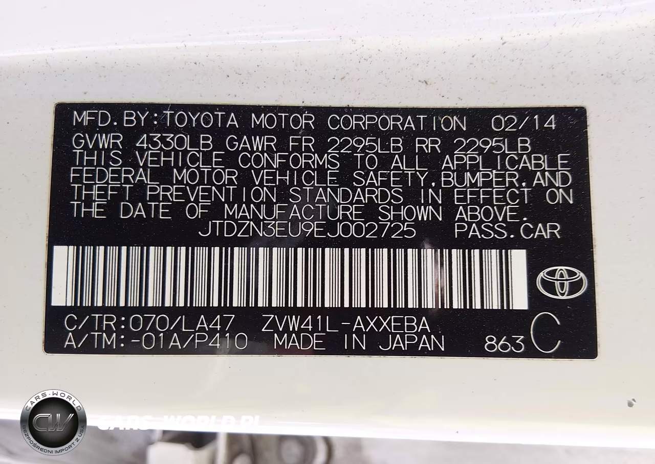 2014 Toyota Prius V Five VIN:JTDZN3EU9EJ002725 - 9