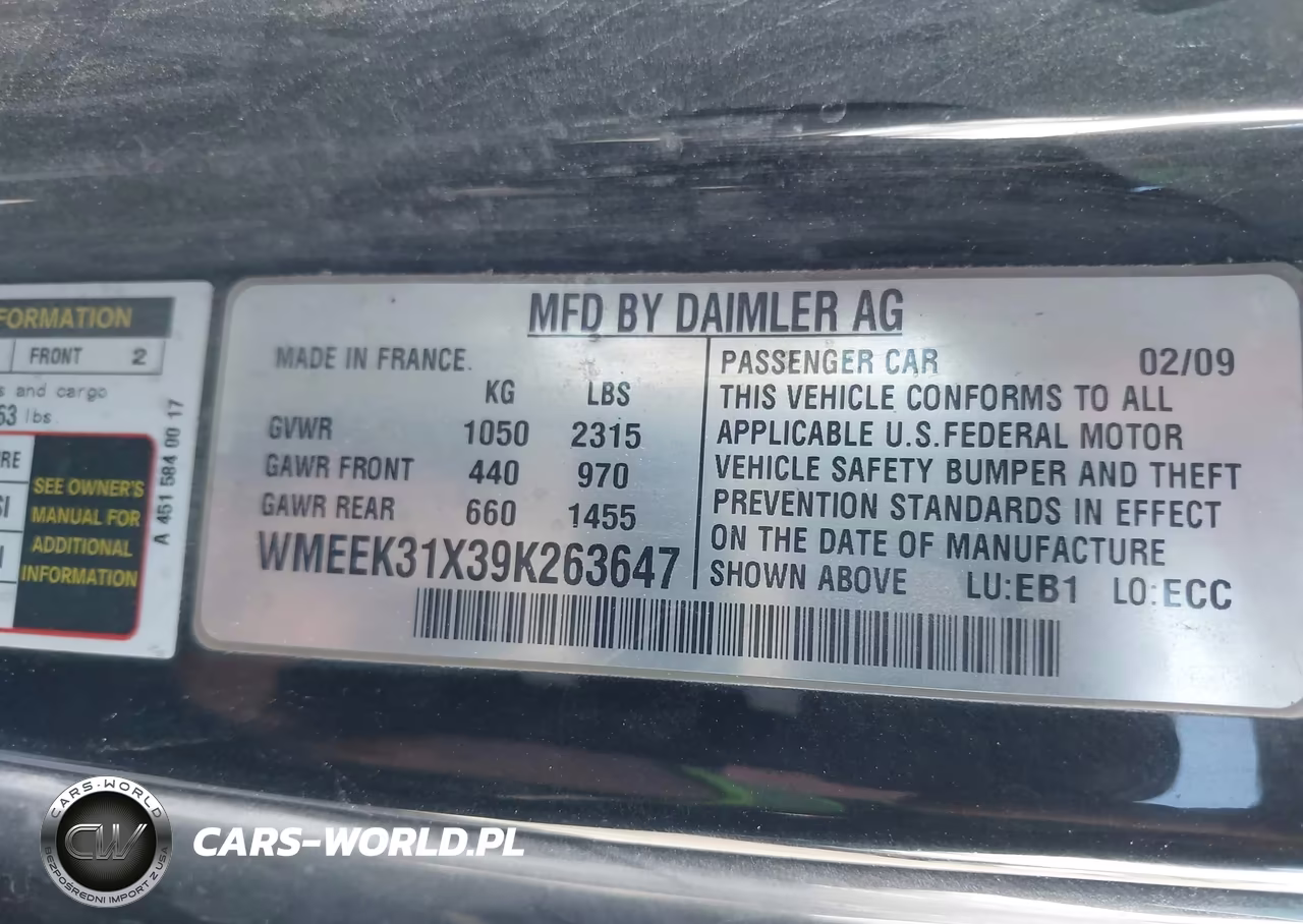2009 Smart Fortwo Brabus-Passion VIN:WMEEK31X39K263647 - 9