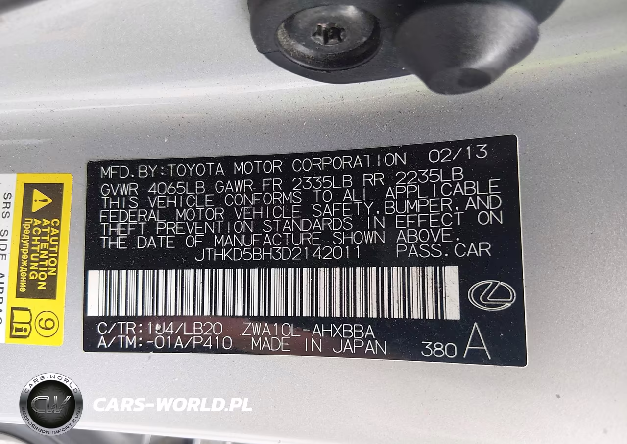 2013 Lexus Ct 200H VIN:JTHKD5BH3D2142011 - 9