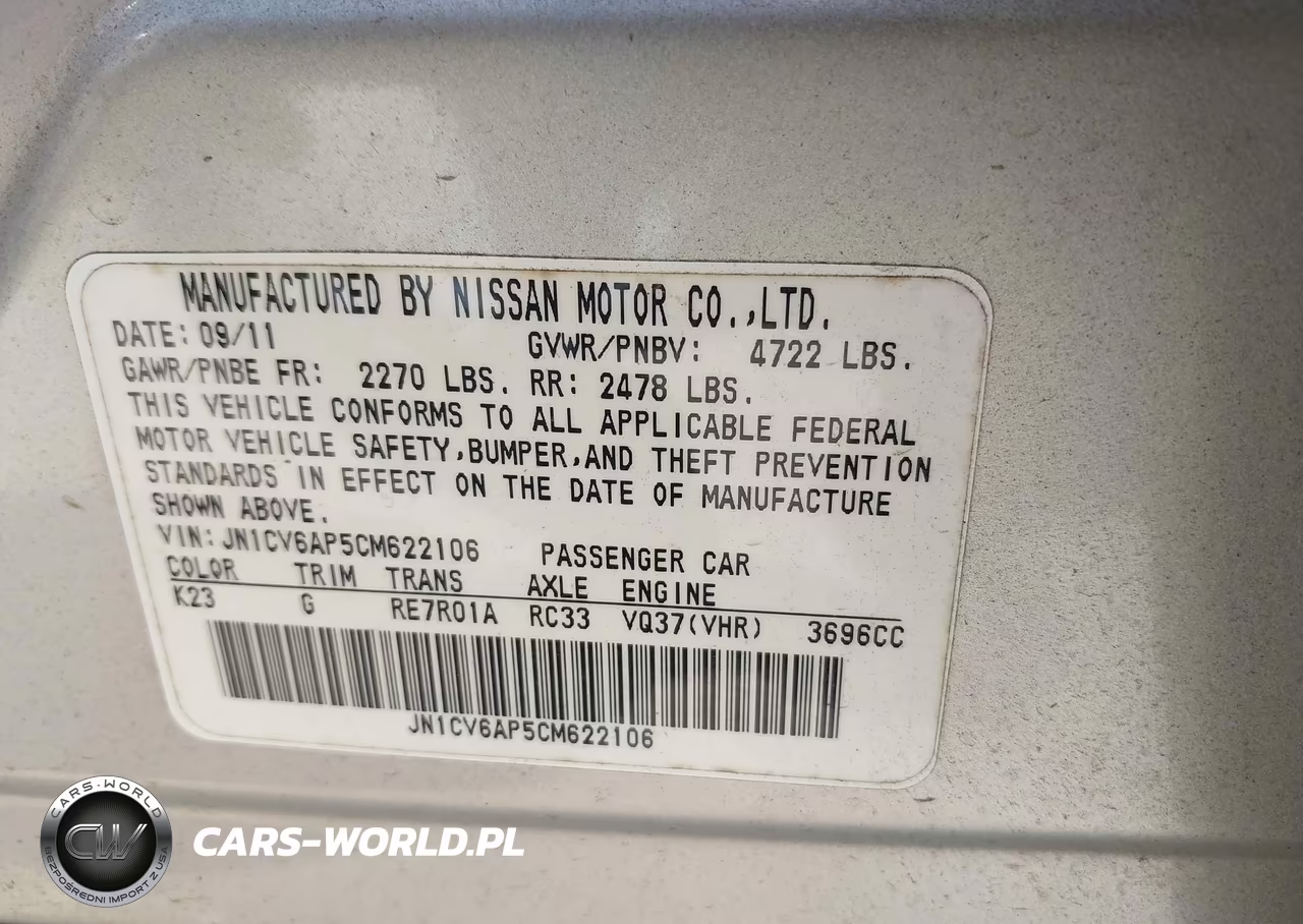 2012 Infiniti G37 Journey VIN:JN1CV6AP5CM622106 - 9