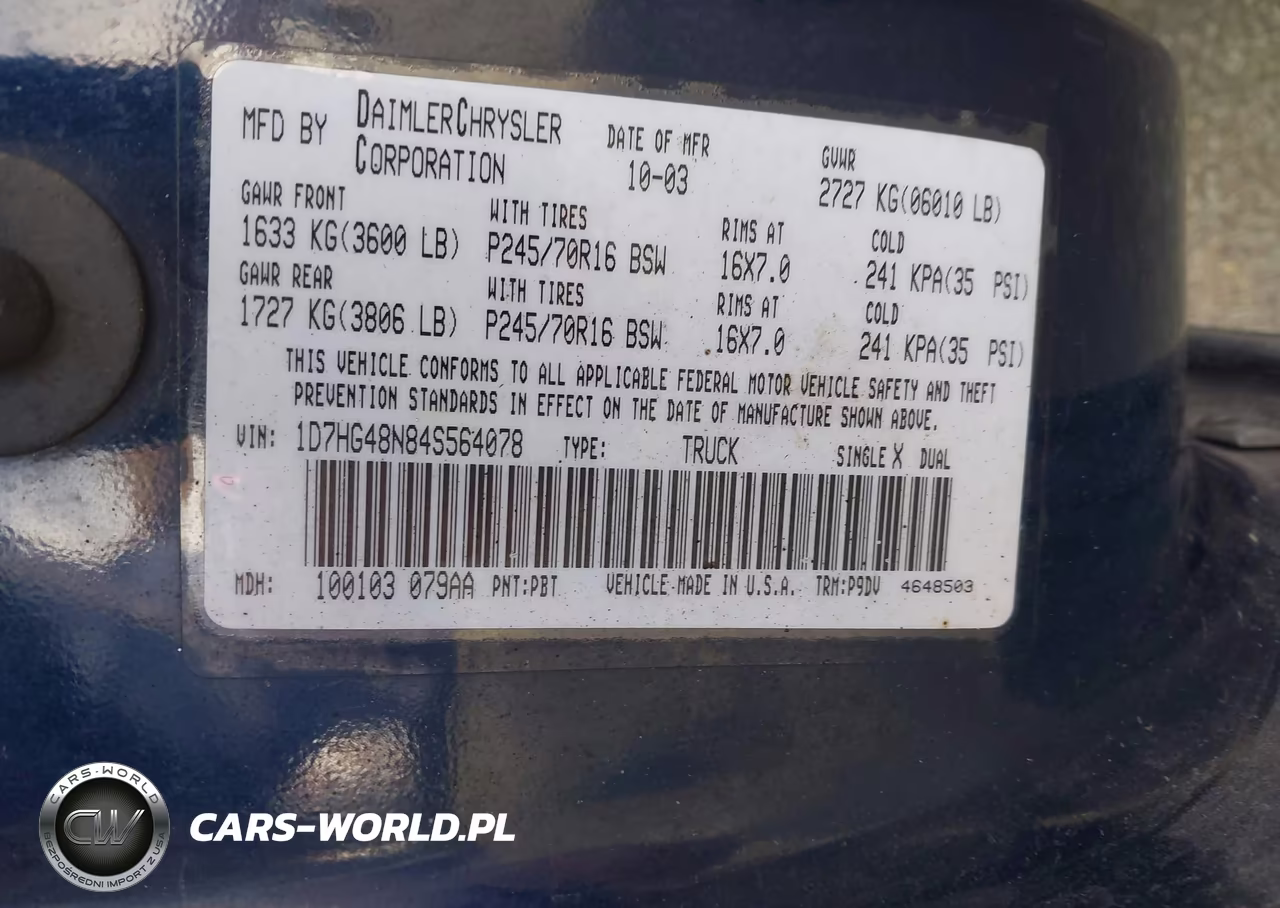 2004 Dodge Dakota Slt VIN:1D7HG48N84S564078 - 9