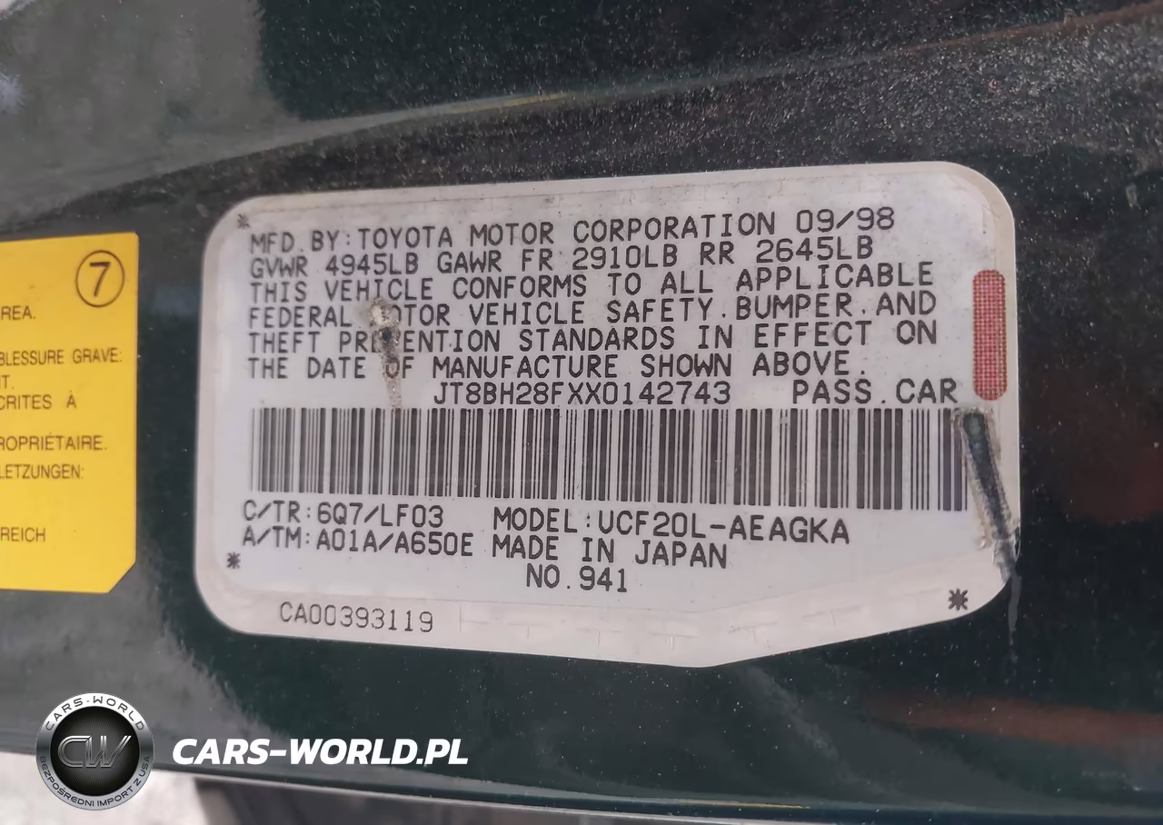 1999 Lexus Ls 400 VIN:JT8BH28FXX0142743 - 9