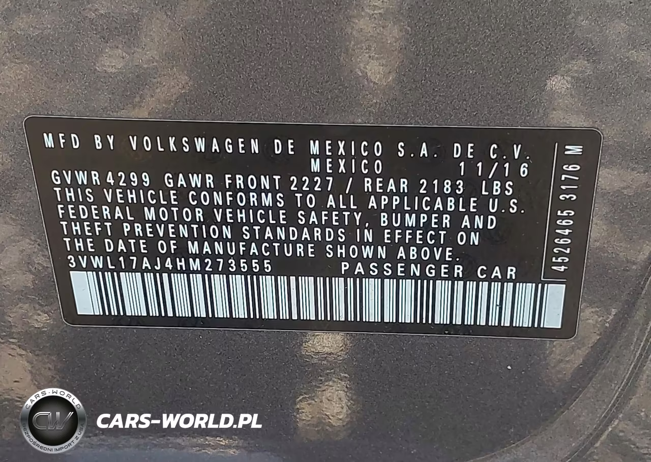 2017 Volkswagen Jetta 1.8T Sel-1.8T Sel Premium VIN:3VWL17AJ4HM273555 - 9