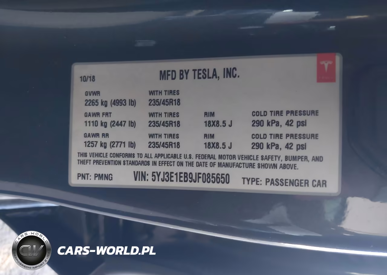 2018 Tesla Model 3 Long Range-Performance VIN:5YJ3E1EB9JF085650 - 9