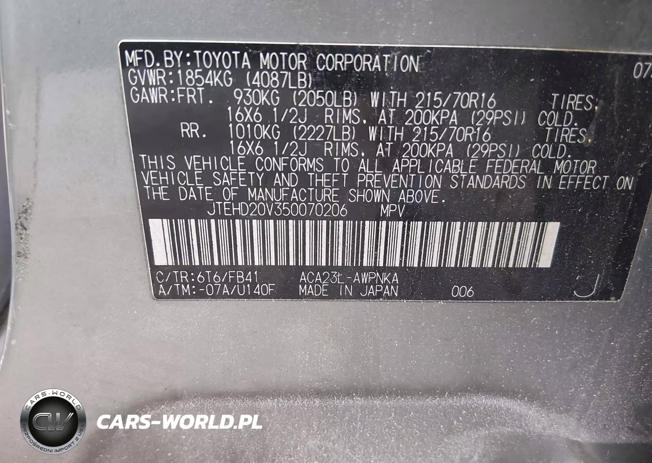 2005 Toyota Rav4 VIN:JTEHD20V350070206 - 9