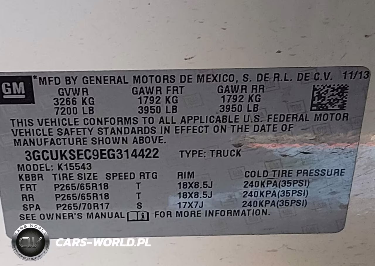 2014 Chevrolet Silverado 1500 Ltz VIN:3GCUKSEC9EG314422 - 9