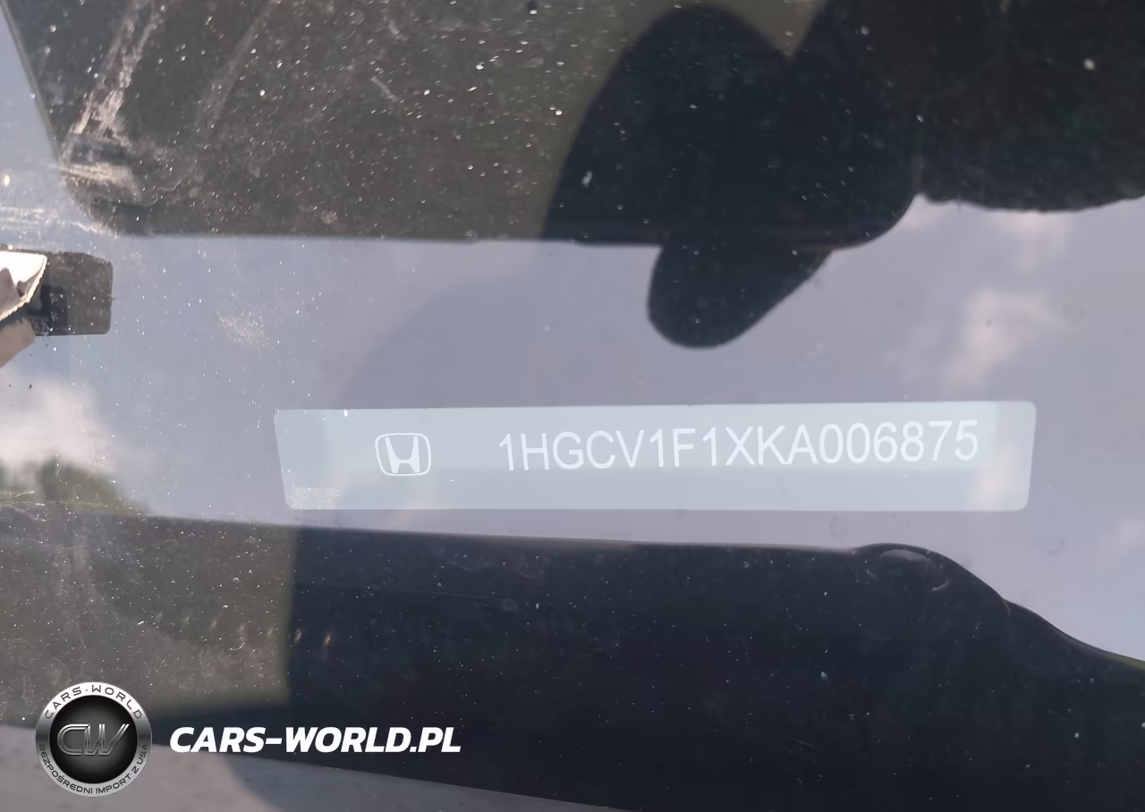 2019 Honda Accord Lx VIN:1HGCV1F1XKA006875 - 9