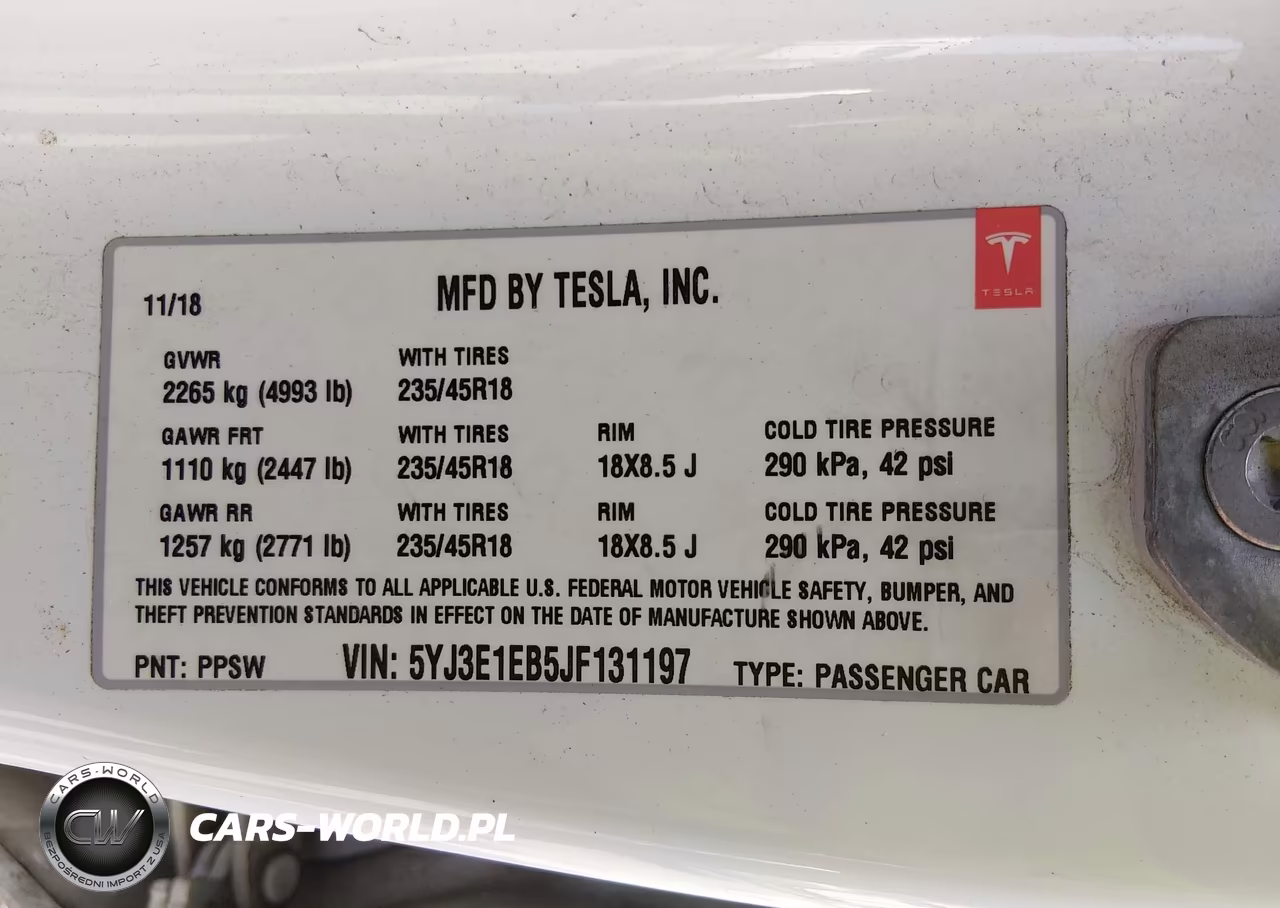 2018 Tesla Model 3 Long Range-Performance VIN:5YJ3E1EB5JF131197 - 9