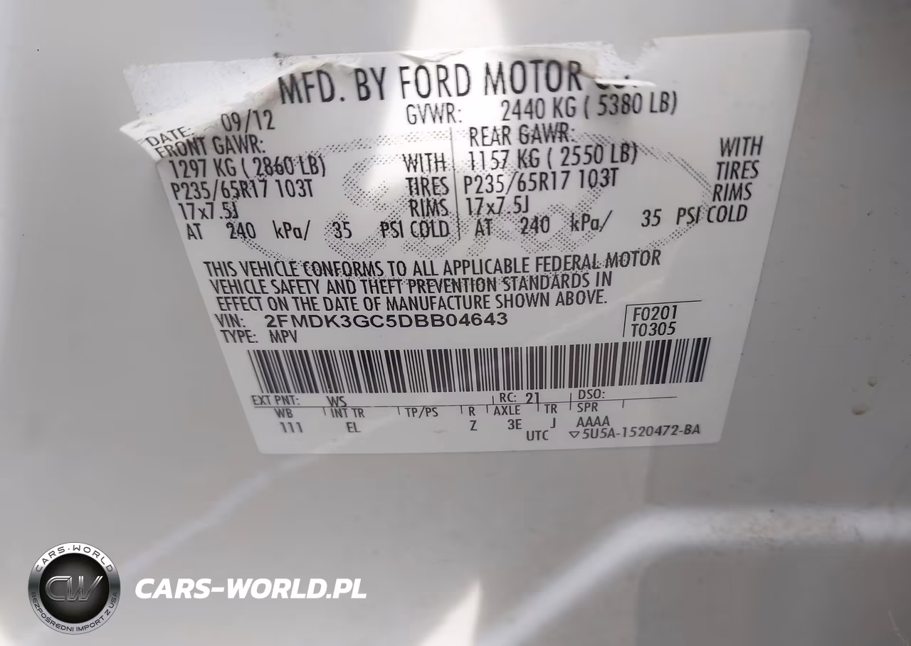 2013 Ford Edge Se VIN:2FMDK3GC5DBB04643 - 9