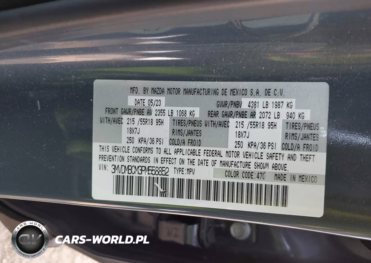 2023 Mazda Cx-30 2.5 S Carbon Edition VIN:3MVDMBCM3PM558852 - 9