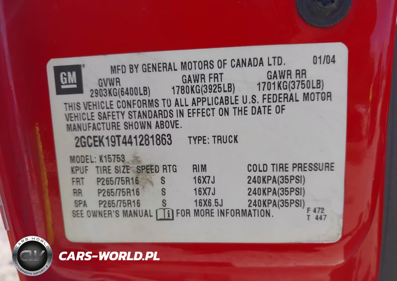 2004 Chevrolet Silverado 1500 Z71 VIN:2GCEK19T441281863 - 9