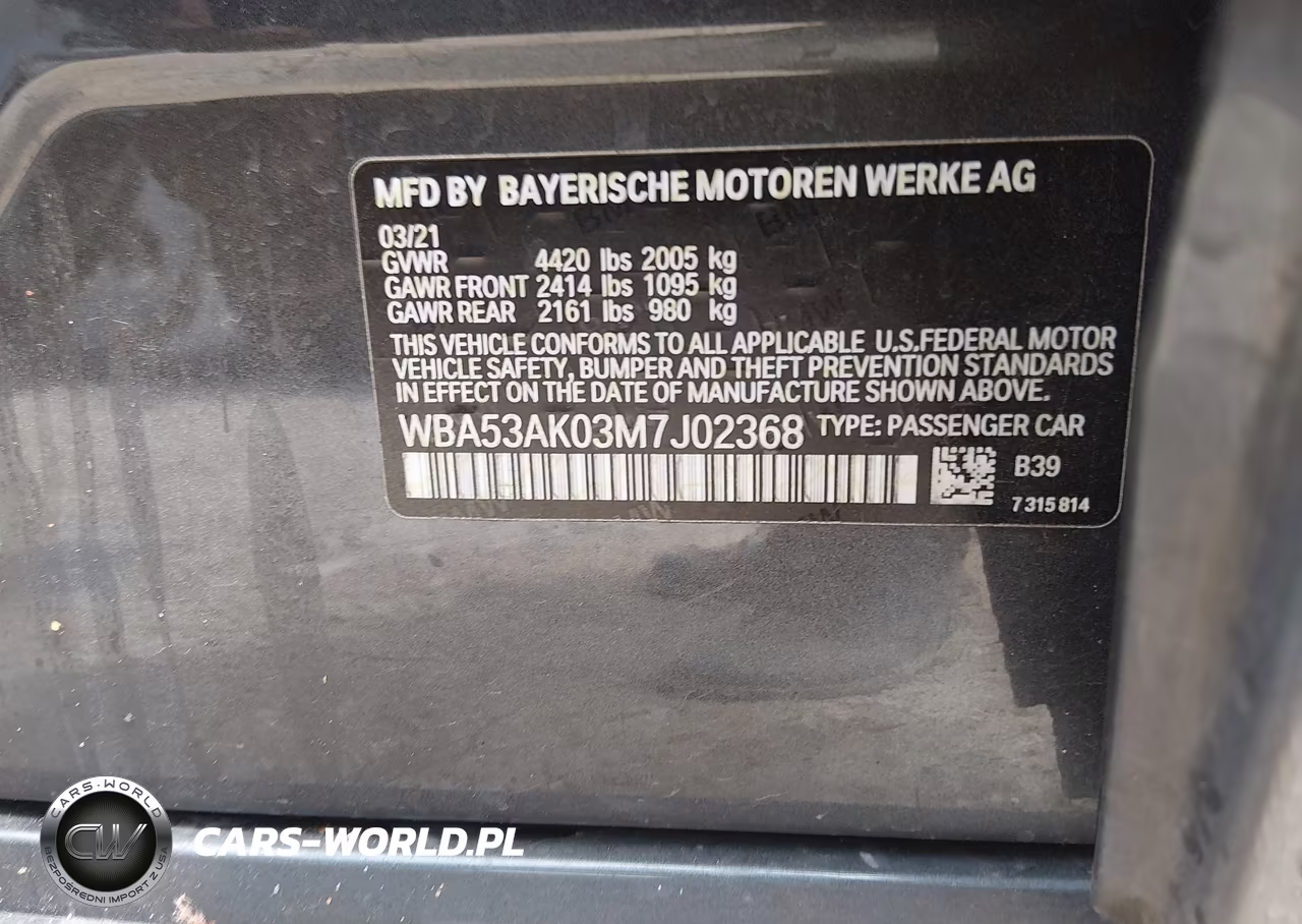 2021 BMW 228I Gran Coupe Sdrive VIN:WBA53AK03M7J02368 - 9