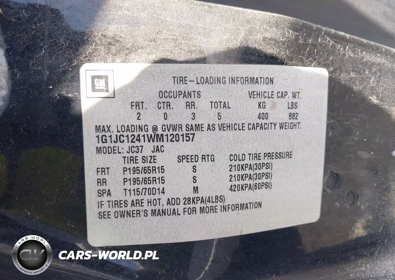 2005 Chevrolet Cavalier Ls Sport VIN:1G1JC1241WM120157 - 9